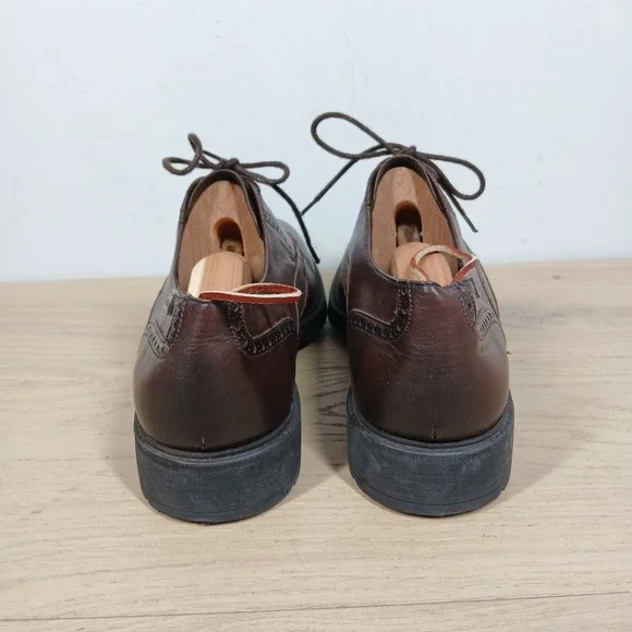 Pikolinos Oxford Shoes Mens 12 Leather Lace Up Brown Comfort Academia Business